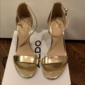 Gold ALDO heels